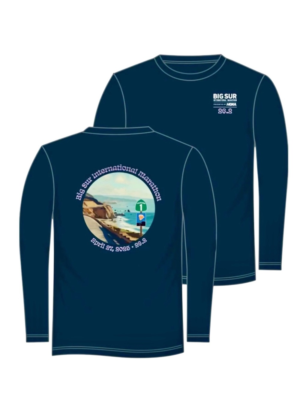 🔥NWT BIG SUR International Marathon Women’s Long Sleeve Shirt 26.2 HOKA 2026